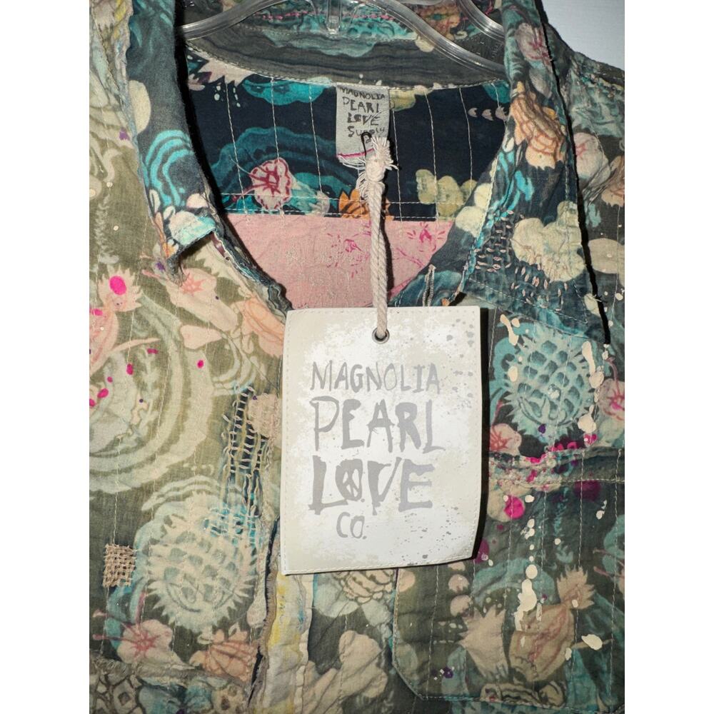 MAGNOLIA PEARL Waterlily Adison Workshirt Shacket One Size New with Tag SOO - Picture 16 of 16